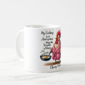 Mug Drôle/Sarcastique Paroles d'animaux/poulet (Devant gauche)