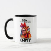 Mug Drôle/Sarcastique, paroles d'animaux/poulet/café (Gauche)