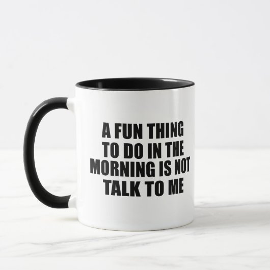 Mug Drôle sarcastique provocation introvertie citation (Gauche)