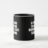 Mug Drôle sarcastique provocation introvertie citation (Centre)