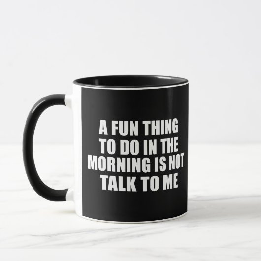 Mug Drôle sarcastique provocation introvertie citation (Gauche)