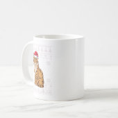Mug Drôle Savh Chat laide Chandail de Noël Père Noël X (Devant gauche)