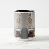 Mug Drôle Scary Skeleton Bones Café Halloween Design (Centre)