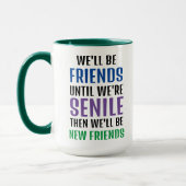Mug Drôle Script meilleur ami Anniversaire | Amitié (Gauche)