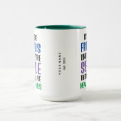 Mug Drôle Script meilleur ami Anniversaire | Amitié (Centre)