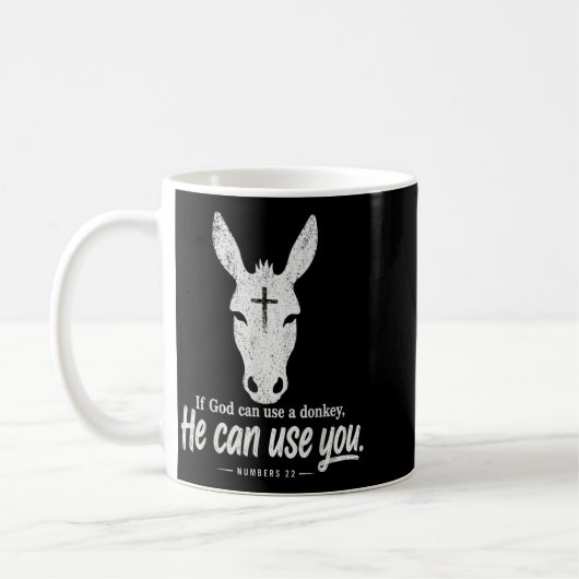 Mug Drôle si Dieu peut utiliser A Il peut vous utilise (Gauche)