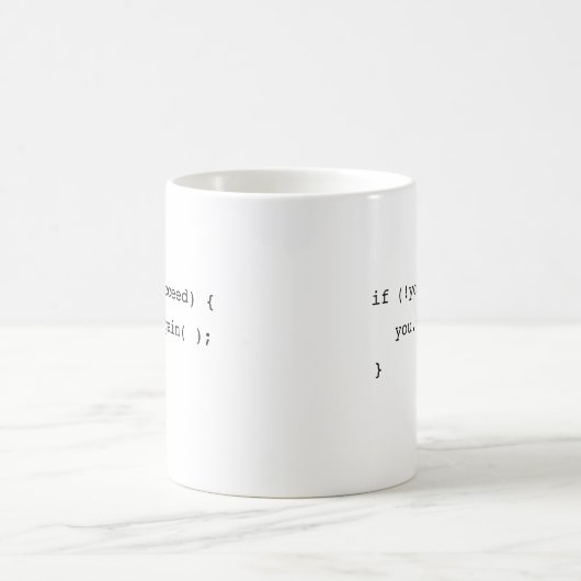 Mug Drôle si vous n'avez pas réussi Réessayer Programm (Centre)