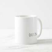 Mug Drôle "Silence, S'il Vous Plaît" Typographie Moder (Devant droit)