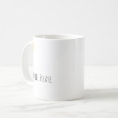 Mug Drôle "Silence, S'il Vous Plaît" Typographie Moder (Devant gauche)