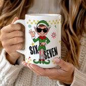 Mug Drôle Six Sept 67 6 7 Mème Noël Elf Fête