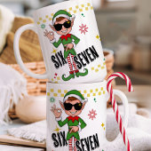 Mug Drôle Six Sept 67 6 7 Mème Noël Elf Fête