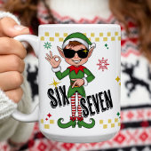 Mug Drôle Six Sept 67 6 7 Mème Noël Elf Fête