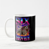 Mug Drôle Six Sept 67 Mème 67 Mème Racoon Bootleg Gra (Gauche)