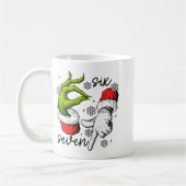 Mug Drôle Six Sept 67 Mème 6 7 Noël Elfe Main Garçon (Gauche)