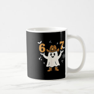 Mug Drôle Six Sept 6 7 Mème Cowboy Fantôme Halloween C
