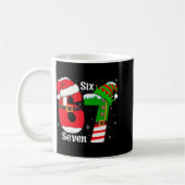 Mug Drôle Six Sept 6 7 Mème Gen Alpha Argot Santa Elf (Gauche)