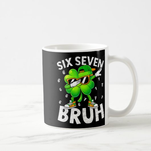 Mug Drôle six sept bruh st patricks day dabbing (Droite)