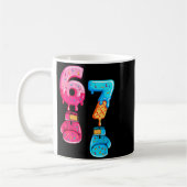 Mug Drôle Six Sept Mème Crème Glacée Goutte 67 Boxe (Gauche)