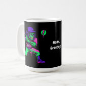 Mug Drôle Skeleton Batting Glace Cream Driving Basebal (Devant gauche)