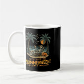 Mug Drôle Skeleton Beach Sunset Éffrayant Vacances Hal (Gauche)