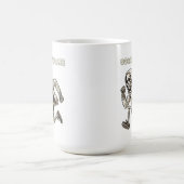 Mug Drôle Skeleton En Retard (Centre)