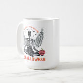 Mug Drôle Skeleton Halloween - Compte à rebours pour H (Devant gauche)
