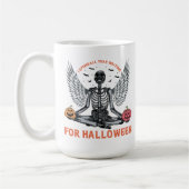 Mug Drôle Skeleton Halloween - Compte à rebours pour H (Gauche)