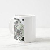Mug Drôle Skeleton I Garden Boire Café Connaître les c (Devant gauche)