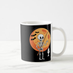 Mug Drôle Skeleton Pêcheurs Lune Éffrayant Hallowee