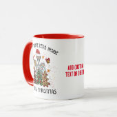 Mug Drôle Skeleton Vibes Éffrayantes Skull Head Noël (Devant gauche)