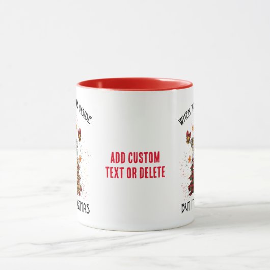 Mug Drôle Skeleton Vibes Éffrayantes Skull Head Noël (Centre)