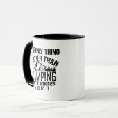 Mug Drôle slogan de camping été citations (Devant gauche)