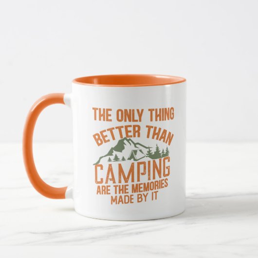 Mug Drôle slogan de camping été citations (Gauche)