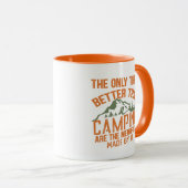 Mug Drôle slogan de camping été citations (Devant droit)