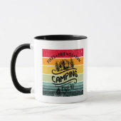 Mug Drôle slogan de l'équipe de camping fun camper ami (Gauche)
