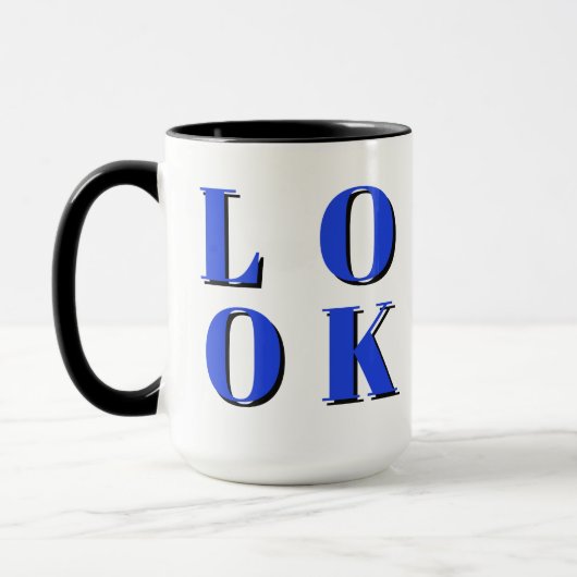 Mug drôle social mignon design cool (Gauche)