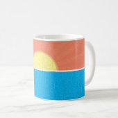 Mug Drôle soleil et requins été (Devant droit)