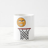 Mug Drôle souriant Basketball visage Dunking (Centre)