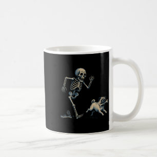 Mug Drôle Squelette Chasse Carlin Halloween Chien Mama