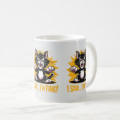 Mug Drôle Support Émotionnel Chats Lover Chat Moms & D (Devant droit)