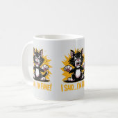 Mug Drôle Support Émotionnel Chats Lover Chat Moms & D (Devant gauche)