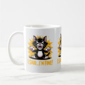 Mug Drôle Support Émotionnel Chats Lover Chat Moms & D (Gauche)