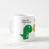 Mug drôle-T-Rex-petit-bras-bande dessinée (Devant gauche)