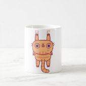 Mug Drôle Tabby Cat Utilisant Des Claws Pour S'Accroch (Centre)
