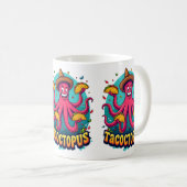 Mug Drôle Taco Octopus Cartoon Alimentation Pun (Devant droit)