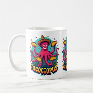 Mug Drôle Taco Octopus Cartoon Alimentation Pun