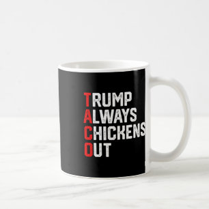 Mug Drôle Taco Trump abandonne toujours les poulets Ta
