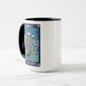 Mug Drôle Tarot Le Chien Carte Maman Squelette (Devant gauche)
