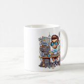 Mug Drôle Tee - shirt de support technique (Devant droit)