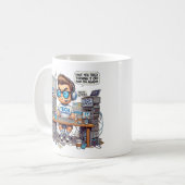 Mug Drôle Tee - shirt de support technique (Devant gauche)